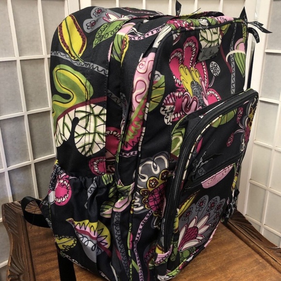 Vera Bradley,  Backpacks New $45 Medium, Floral, Pockets, Zipper.! main image 10